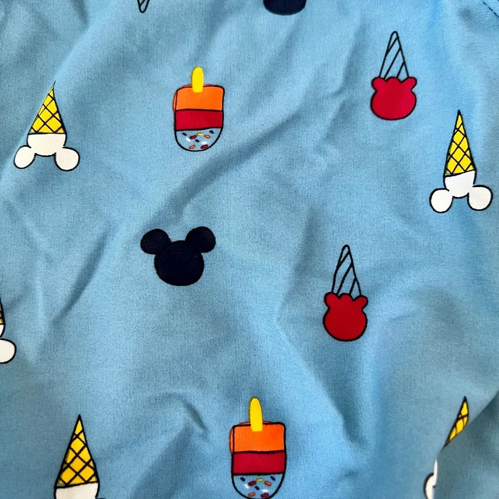 Hanna Andersson Blue Kids One-Piece Swimsuit with Ice Cream Print